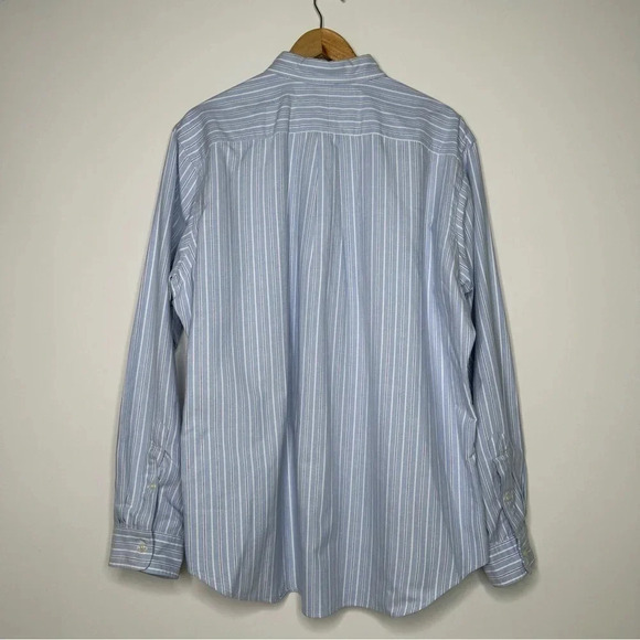 Polo Ralph Lauren Blue Stripe Classic Fit Button Down Shirt Size XL - Picture 2 of 5